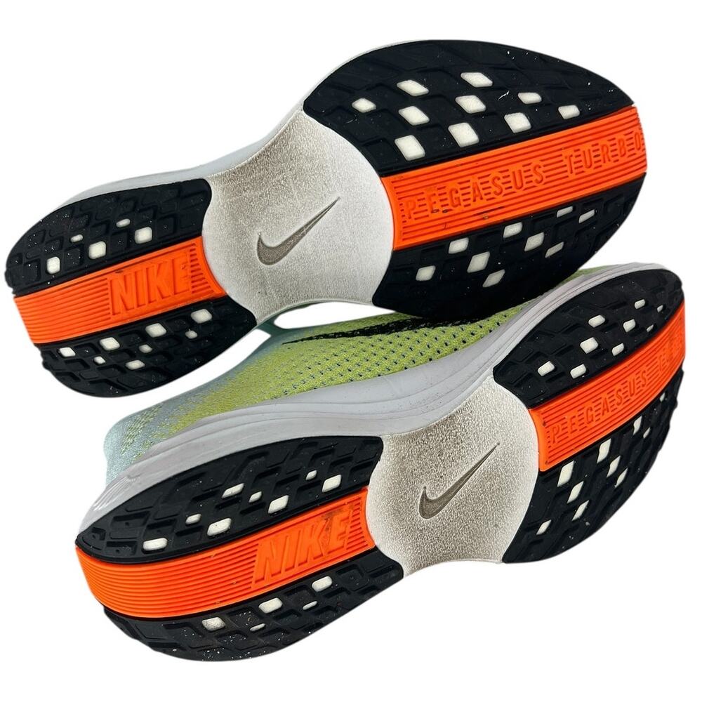 Nike Women's ZoomX Running Shoe - Light Blue, Lime, Orange, Black, White - Picture 13 of 13